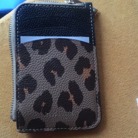 margaux leather zip card holder
